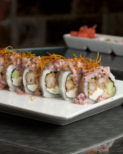 Pulpo al olivo roll